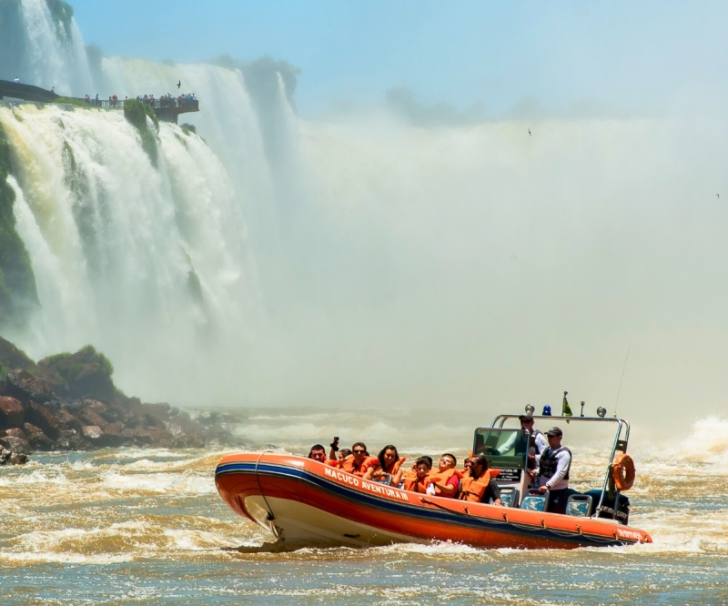 Experience the Boat Navigation on the Brazilian Side of the Falls